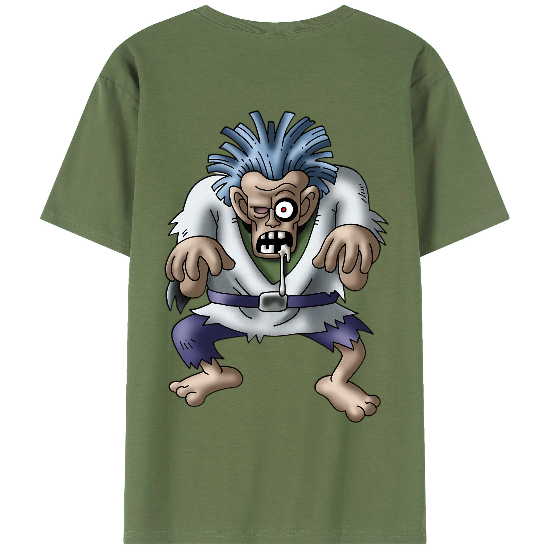 （画像用） ドラゴンクエスト Doragon Kuesuto Dragon Quest 綿100％ メンズ半袖Tシャツ（バックプリント） 通気性